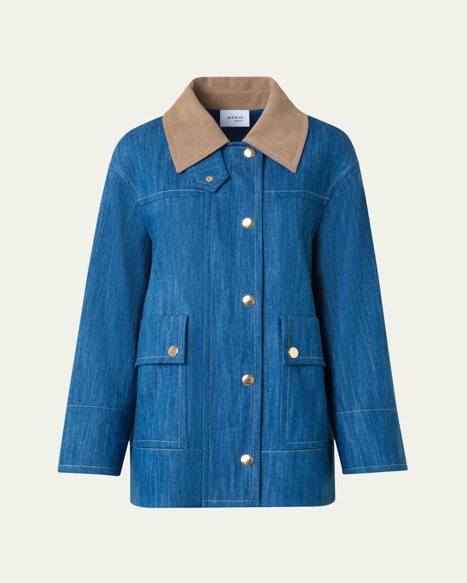 Denim Parka Jacket